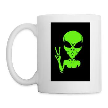 Außerirdischer - Tasse - Weiß - Links