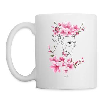 dress me with flowers 2 - Mug - white - Left