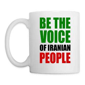 Be the voice of iranian people - Mug - white - Left
