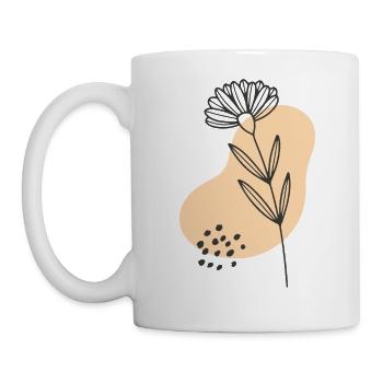 Hand Drawn Flower 5 - Mug - white - Left