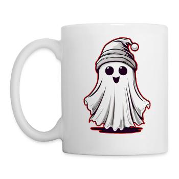Mignon petit croque-mitaine avec casquette - Mug blanc - blanc - Gauche