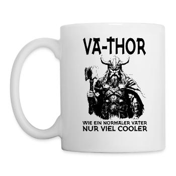 Vathor Viking Père Fête des Pères - Mug blanc - blanc - Gauche