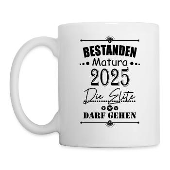 Abschluss Matura 2025 - Tasse - Weiß - Links