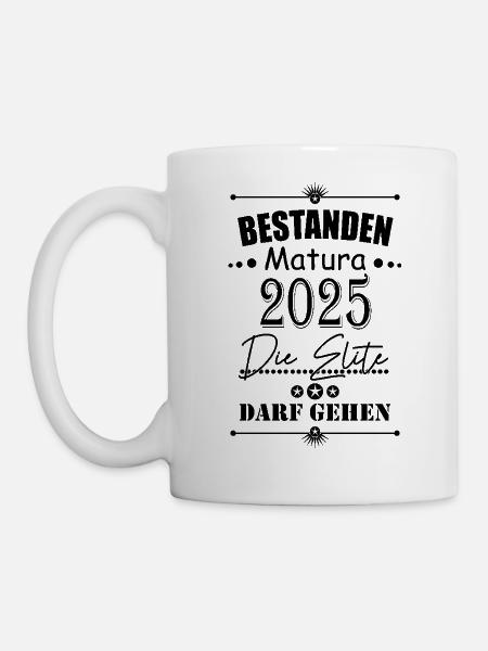 Abschluss Matura 2025 - Tasse - Weiß