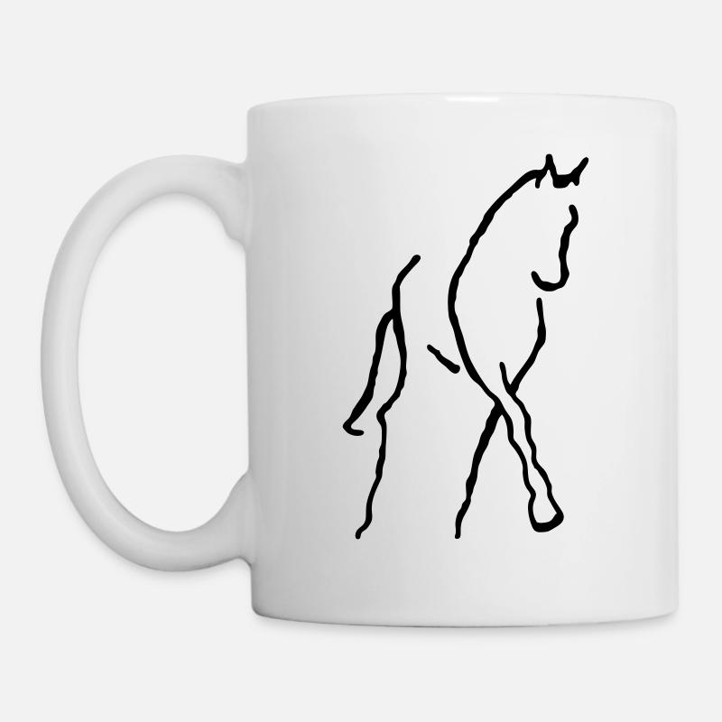 pferdbrush - Tasse - Weiß