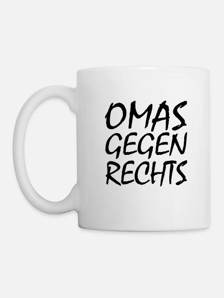 Omas gegen rechts - Tasse - Weiß
