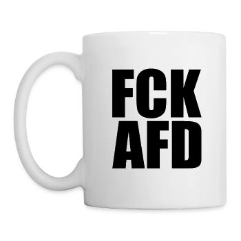 Fck afd - Tasse - Weiß - Links