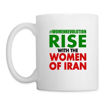 Rise with the women of iran - Mug blanc - blanc - Gauche