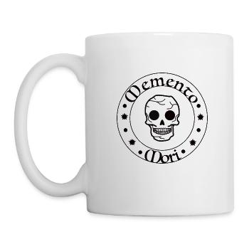Mémento Mori crâne - Mug blanc - blanc - Gauche