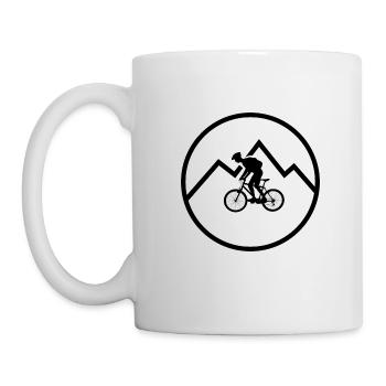 Fahrrad - bicycle - Trekking - Mountainbike - Tasse - Weiß - Links