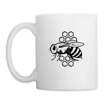 Bee Wasp Bumblebee Beekeeper Nature Conservation Environment Organic - Mug - white - Left