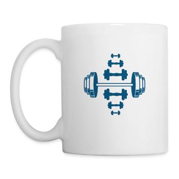 Bodybuilding - Gewichtheben - Fitness - Workout - Tasse - Weiß - Links