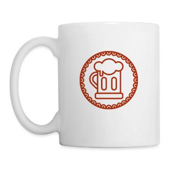 Beer - Beer / Beer Mug - Beer Bottle - Mug - white - Left