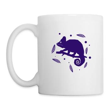 Gecko - Amphibie Tier - Tasse - Weiß - Links