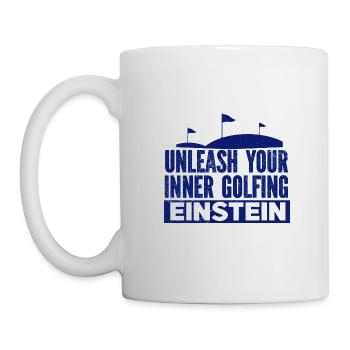 Golf - Golfclub Goldspieler Birdie Elite Luxus - Tasse - Weiß - Links