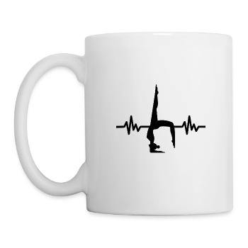 Heartbeat Gymnastics - Meditation Gymnastics Yoga - Mug - white - Left