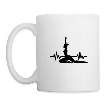 Heartbeat Gymnastics - Meditation Gymnastics Yoga - Mug - white - Left