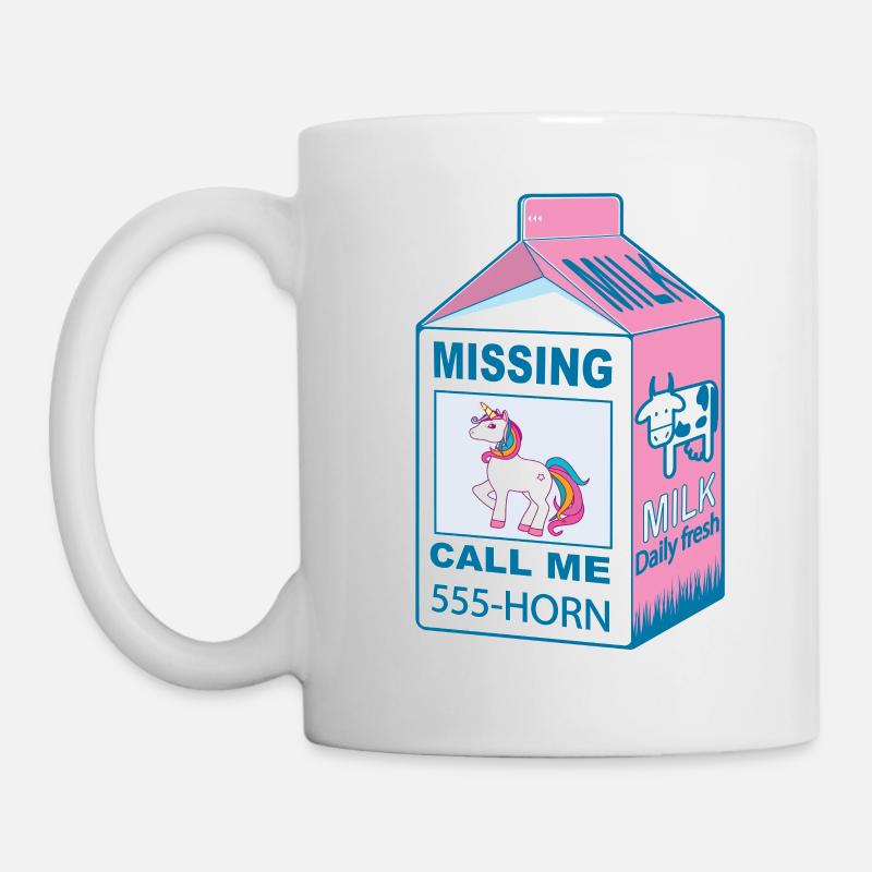Fehlendes Einhorn - Verlorenes Einhorn - Tasse - Weiß