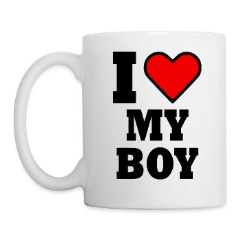 I love my boy - Mug - white - Left