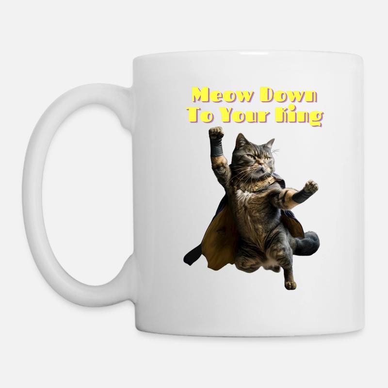 Miaulement vers votre roi III - Mug blanc - blanc