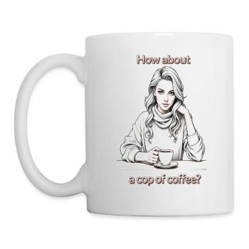 How about a cup of coffee? - Mug - white - Left