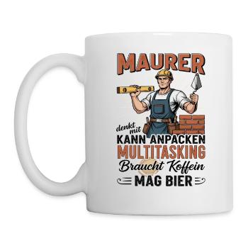 Le maçon - Mug blanc - blanc - Gauche