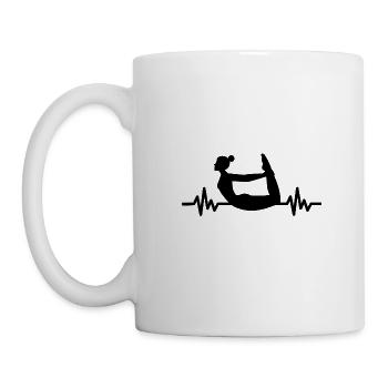 Heartbeat Gymnastics - Meditation Gymnastics Yoga - Mug - white - Left