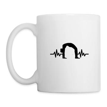Heartbeat Gymnastics - Meditation Gymnastics Yoga - Mug - white - Left