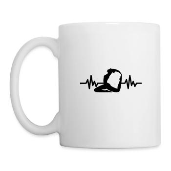 Heartbeat Gymnastics - Meditation Gymnastics Yoga - Mug - white - Left