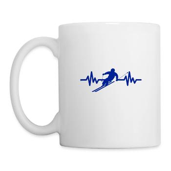 Heartbeat Ski Ski freestyle - Mug blanc - blanc - Gauche
