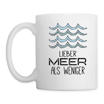 LIEBER MEER - Tasse - Weiß - Links