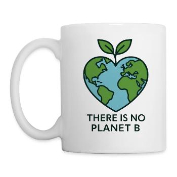 Il n’y a pas de planète B – Environnement et protection du climat - Mug blanc - blanc - Gauche