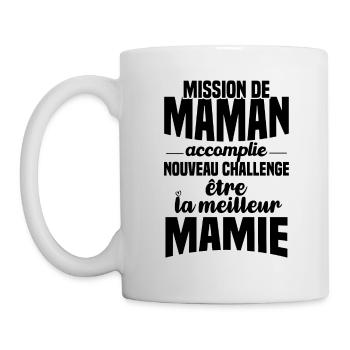Mission de maman accomplie mamie annonce grossesse - Mug blanc - blanc - Gauche