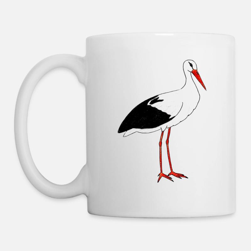 Storch - Tasse - Weiß
