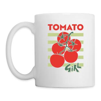 Tomato Girl Summer Tomatoes South Italy - Mug - white - Left