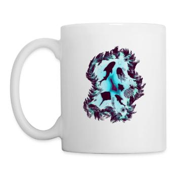 Meeresleben Traumurlaub Meeresbewohner in Karibik - Tasse - Weiß - Links