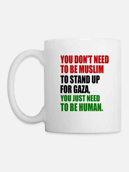 Free palestine - Tasse - Weiß
