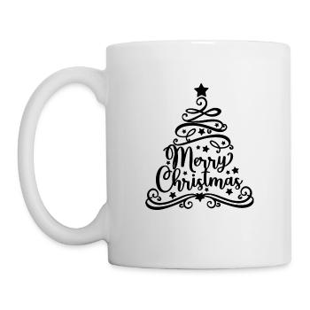 Weihnachten - Tannenbaum Christkind Nikolaus Xmas - Tasse - Weiß - Links