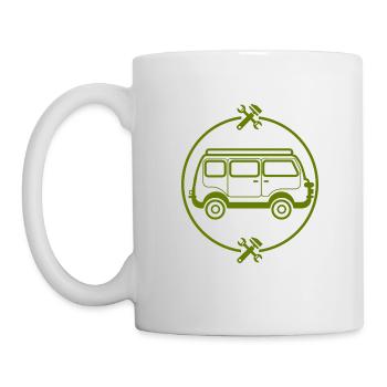Car - Bus - Oldtimer - Nostalgic - Mug - white - Left