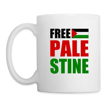 Free palestine - Mug blanc - blanc - Gauche