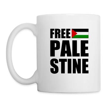 Free palestine - Mug - white - Left
