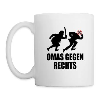 Omas gegen rechts - Tasse - Weiß - Links