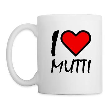 I love mutti - Tasse - Weiß - Links