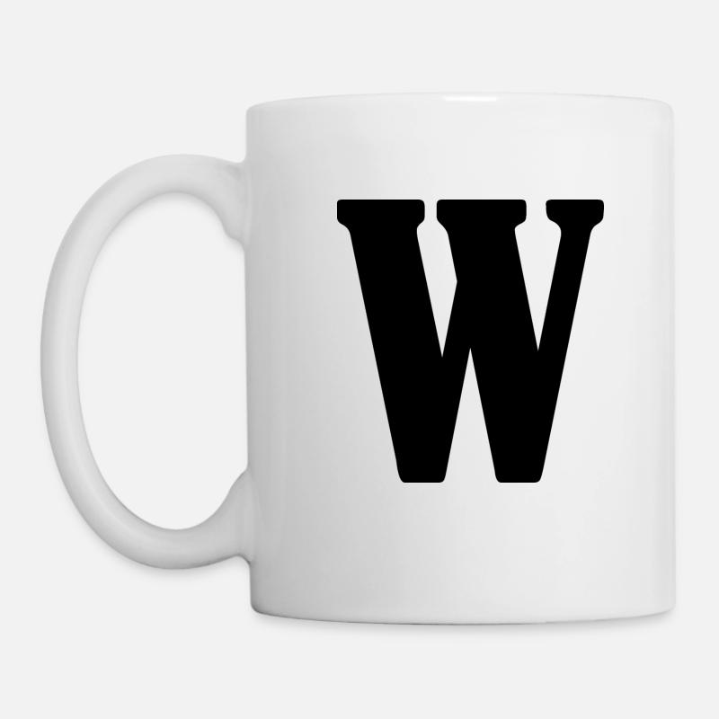 W - Mug - white
