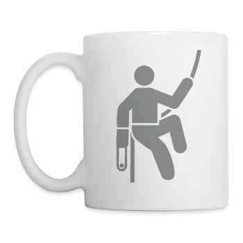 Arboriculteur élevé - Mug blanc - blanc - Gauche