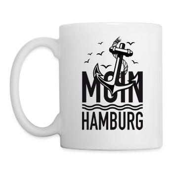 87 MOIN HAMBURG Anchor Rope Seagulls - Mug - white - Left