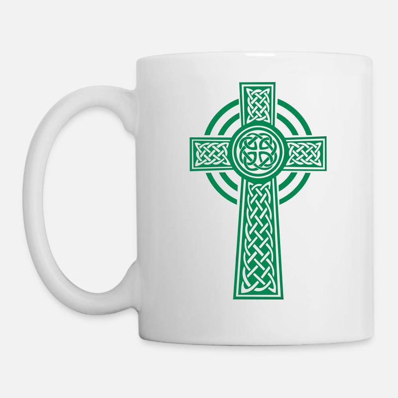 Celtic cross - Tasse - Weiß