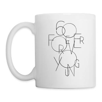 60 - Forever Young - Tasse - Weiß - Links