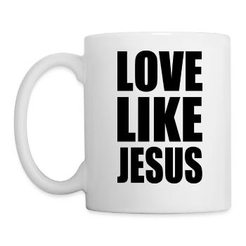 Love like jesus - Tasse - Weiß - Links