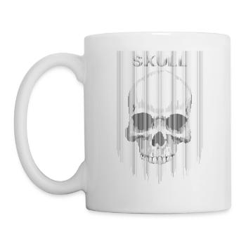 The skull in black - Mug - white - Left